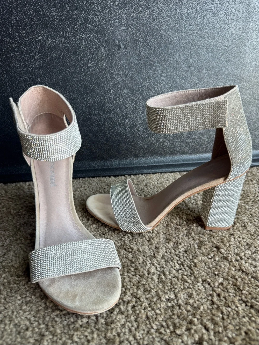 Jeffrey Campbell Lindsay Champagne Heels Women’s Size 8.5